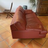Rochebobois 3-seat leather sofa pulpelo model