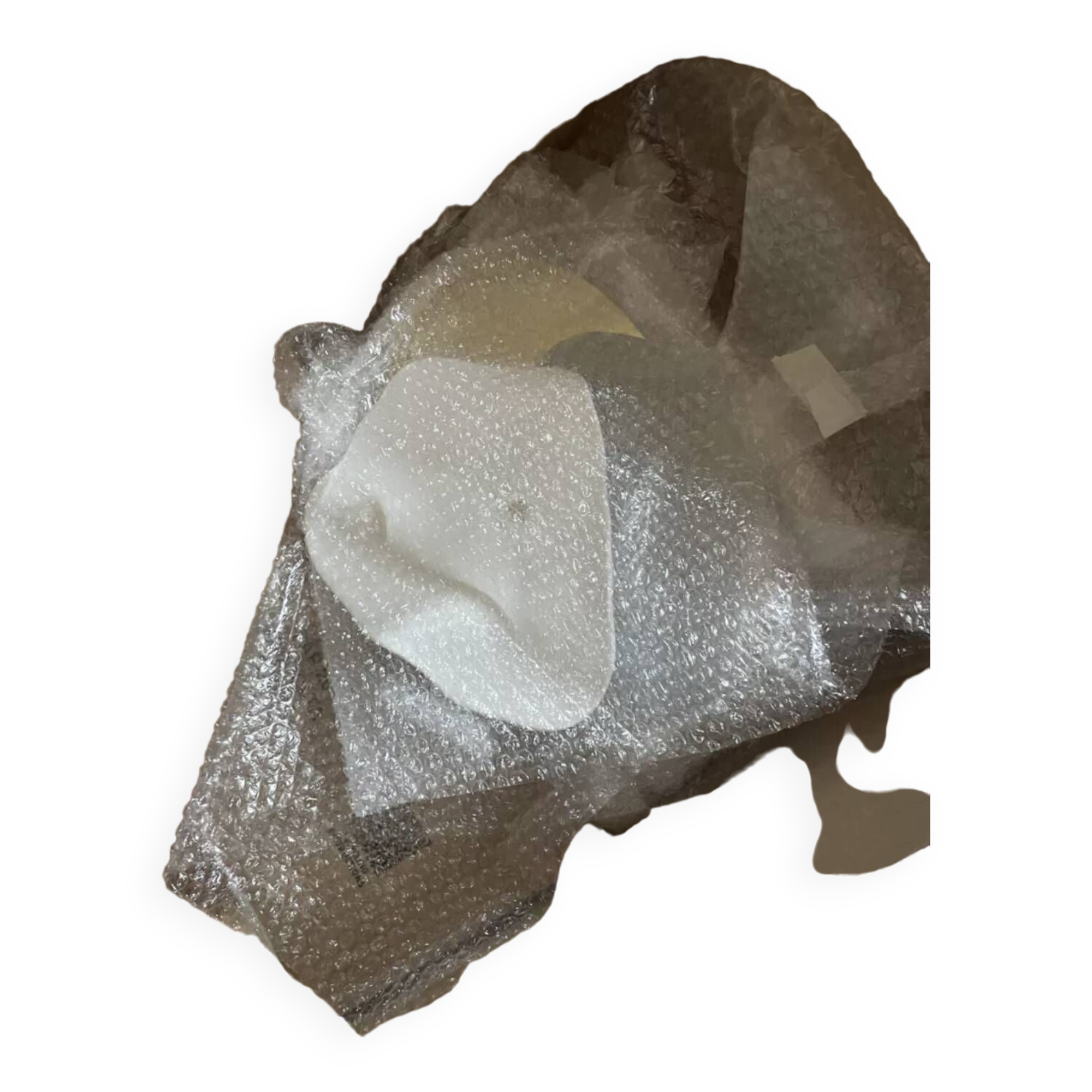 Wall lamp by Amande Haeghen ceramic and brass