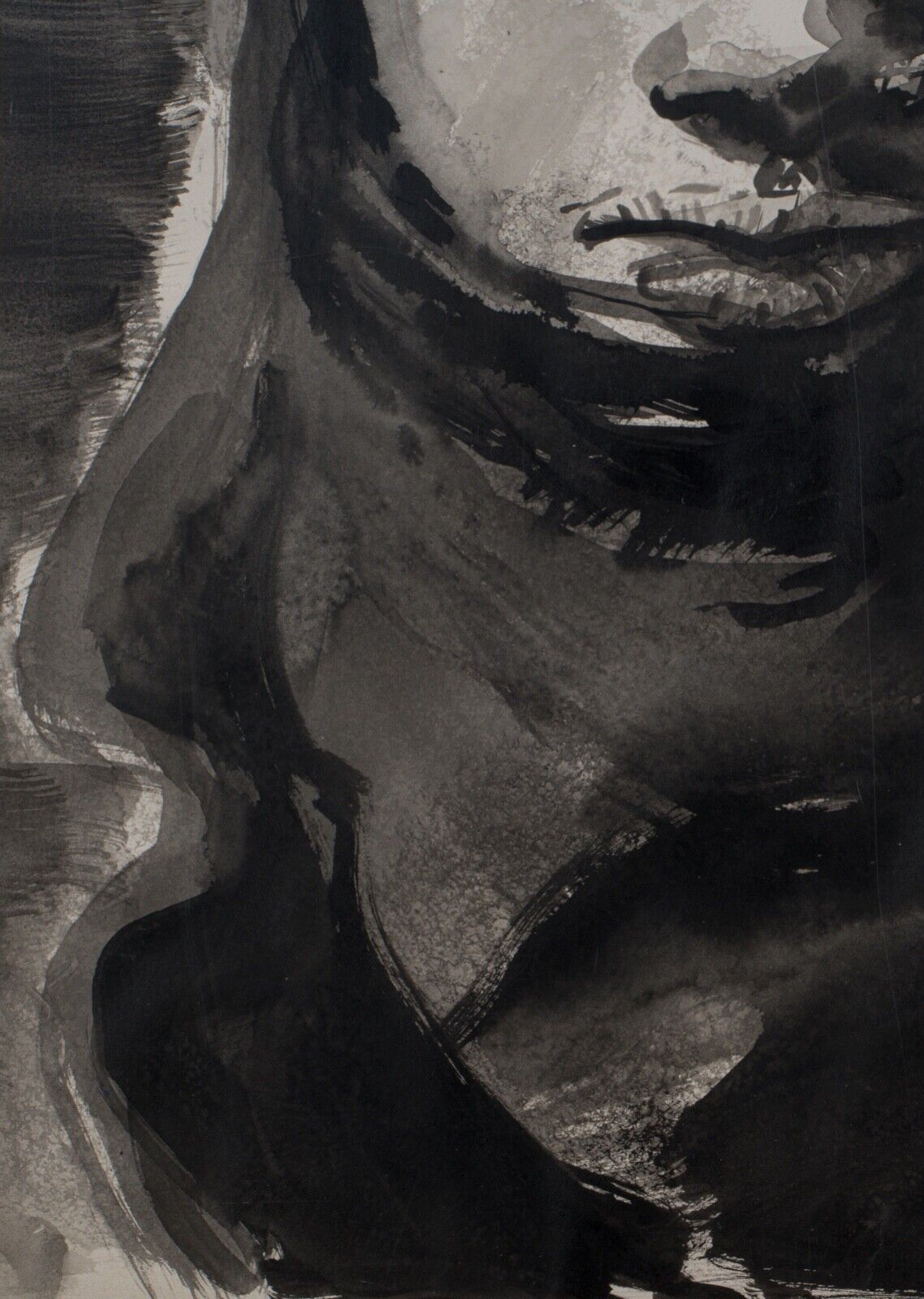 Gouache by Miuiu Muier Portrait of Bedouin Sahara XXth
