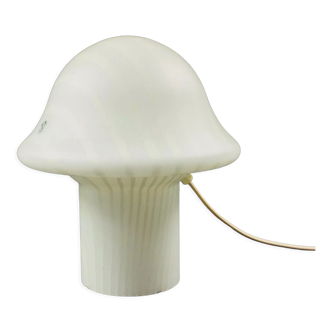 Lampe de table aux champignons rayés de Peill & Putzler, Allemagne, années 1970