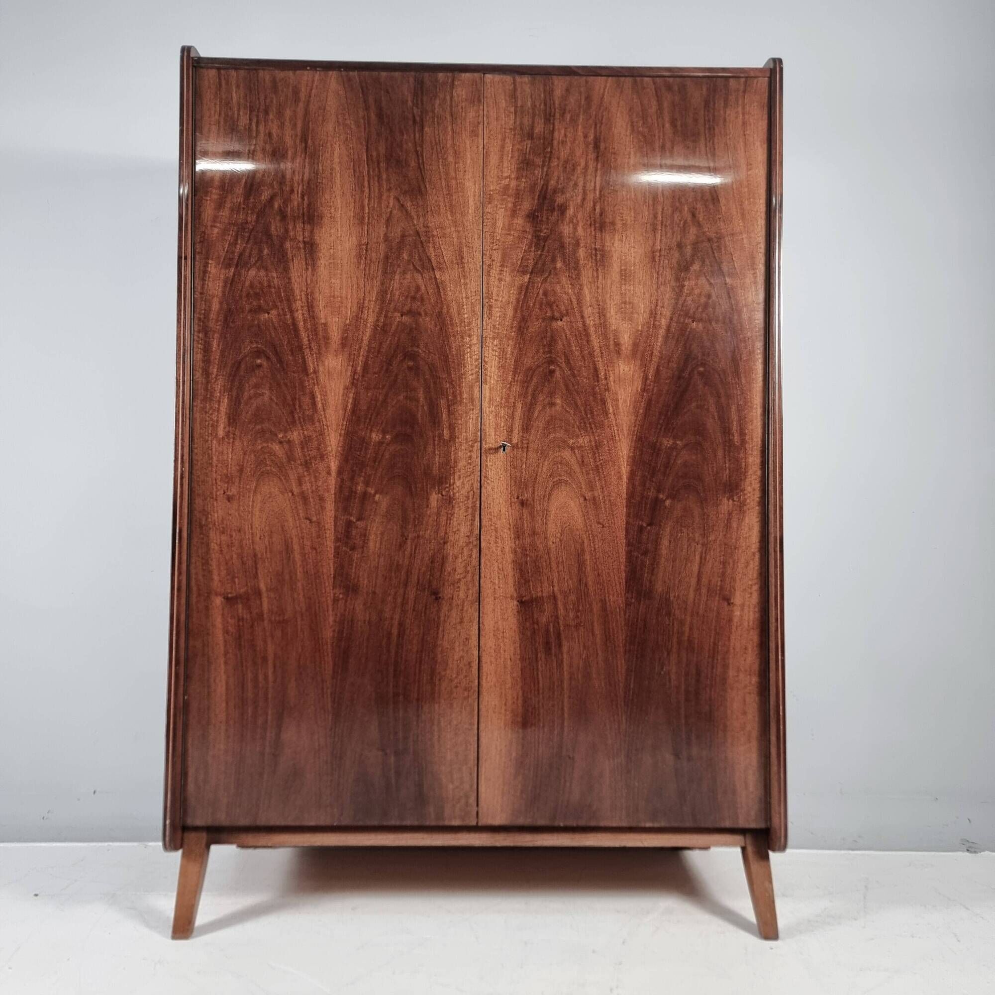 Vintage Wardrobe in Walnut from Tatra Nabytok, 1970s