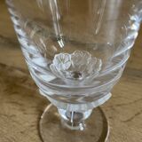 Art Deco flower glass flutes
