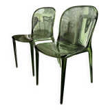 Lot de 2 chaises Kartell Thalya Vert Forêt