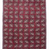 7x10 Kilim Wine Red Turkish Kilim Rug, 218x311Cm