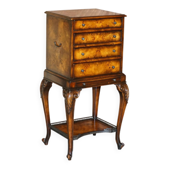 Commode Theodore Alexander military campaign style in leather