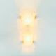 Large Mid-Century Murano Glass & Brass Wall Lamp from Hillebrand, 1960s/70s