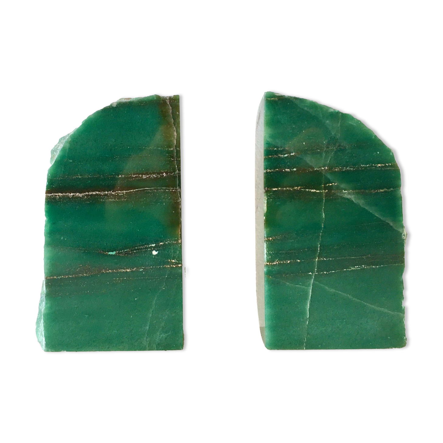 Serre-livres en malachite
