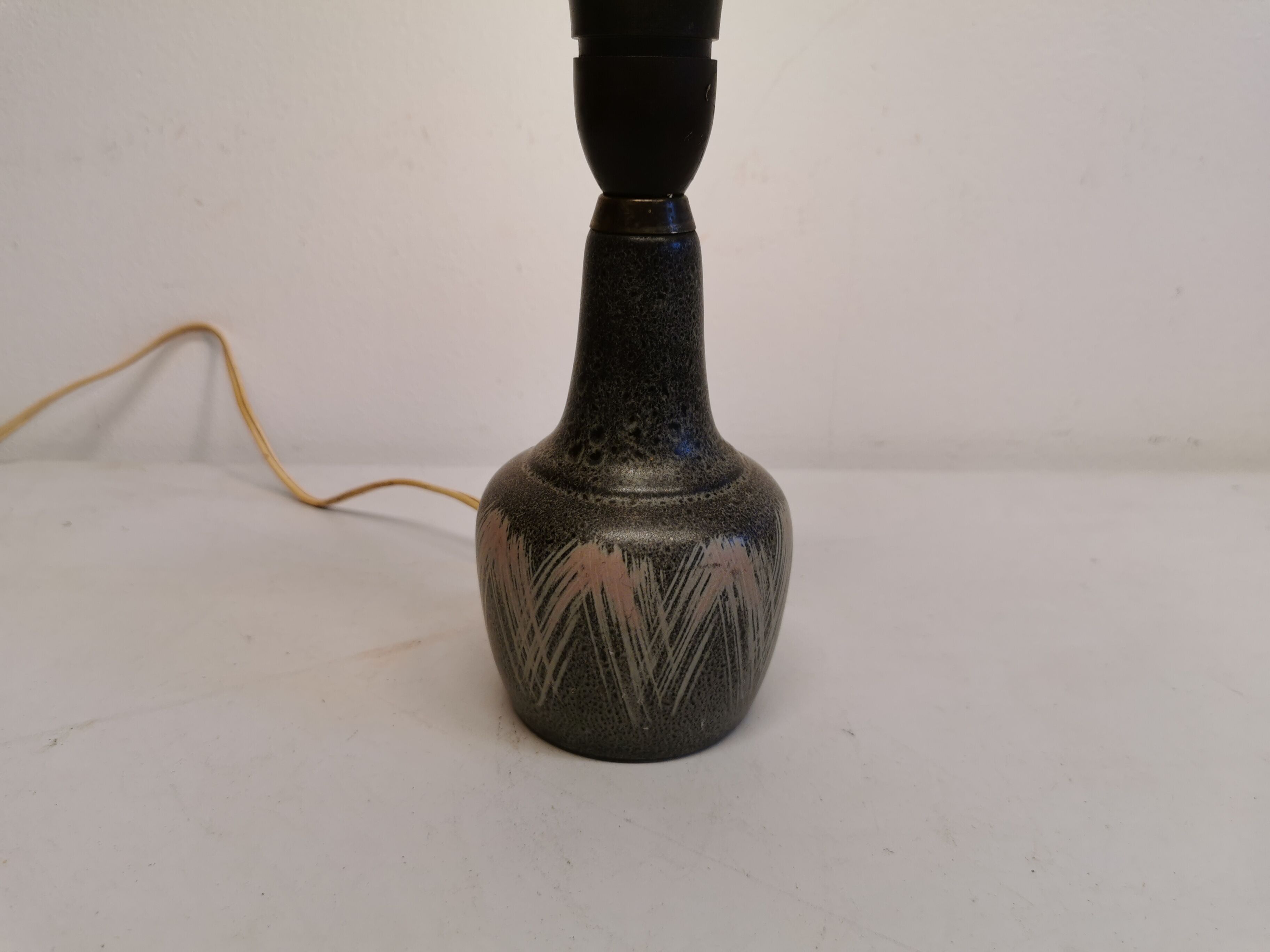 Ceramic table lamp, made by Danske Vitrika in the 1960-1970s