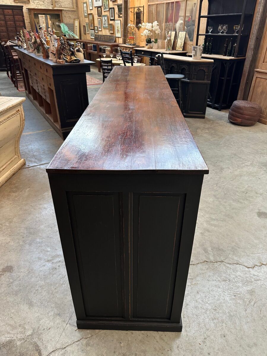 Large patinated workshop furniture