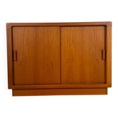 Danish teak sideboard with sliding doors, 1960s