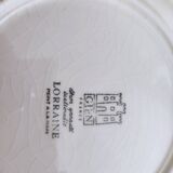 Set of 5 hollow plates Gien France Lorraine model