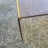 Smoked plexiglass coffee table attributed to michel dumas for roche bobois