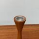 Vintage Danish teak candle holders, set of 2.