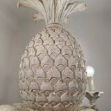 Large Hollywood Regency pineapple chandelier, 1980s