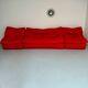 Living room sofa and 2 armchairs French design Steiner 70s vintage fabric