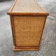 Vintage maugrion rattan 7-drawer chest of drawers