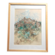 Saint Paul De Vence Original pastel signed 1982 Framed
