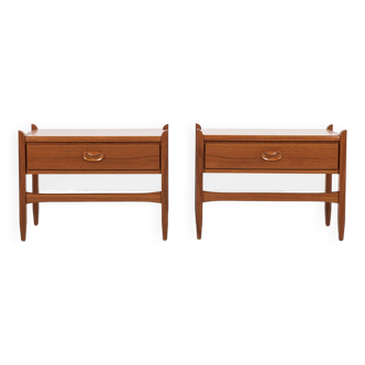 Midcentury Danish pair of night stands in teak 1960s