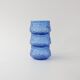 Set of 3 Vintage IVIMA Blue Glass Dessert Bowls, 1960s