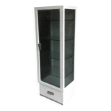 Vitrine médicale en metal laqué blanc - vintage 1960