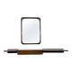 Mid-Century Modern Wall Console with Mirror, Italy, 1960s