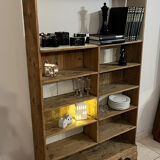 Antique pharmacy shelf