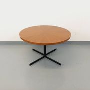 Grande table basse ronde style scandinave vintage modulable en table