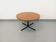 Large round coffee table in vintage Scandinavian style, modular into a table.