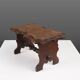 Wooden provincial Rustic Stool, France 1880s