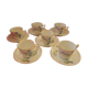 Set of 6 porcelain cups. Blueberry décor