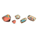 Set of 5 Bowls from the Flash One Postmodern Series by Dorothy Hafner for Rosenthal, 1980s.