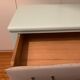 Vintage chest of drawers wood compass feet