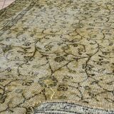 Tapis artisanal turque jaune