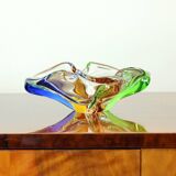 Design Art Rhapsody Collection glass bowl by Frantisek Zemek, Czechoslovakia 1960s