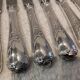 12 silver plated table knives, Christofle goldsmith, Marly model