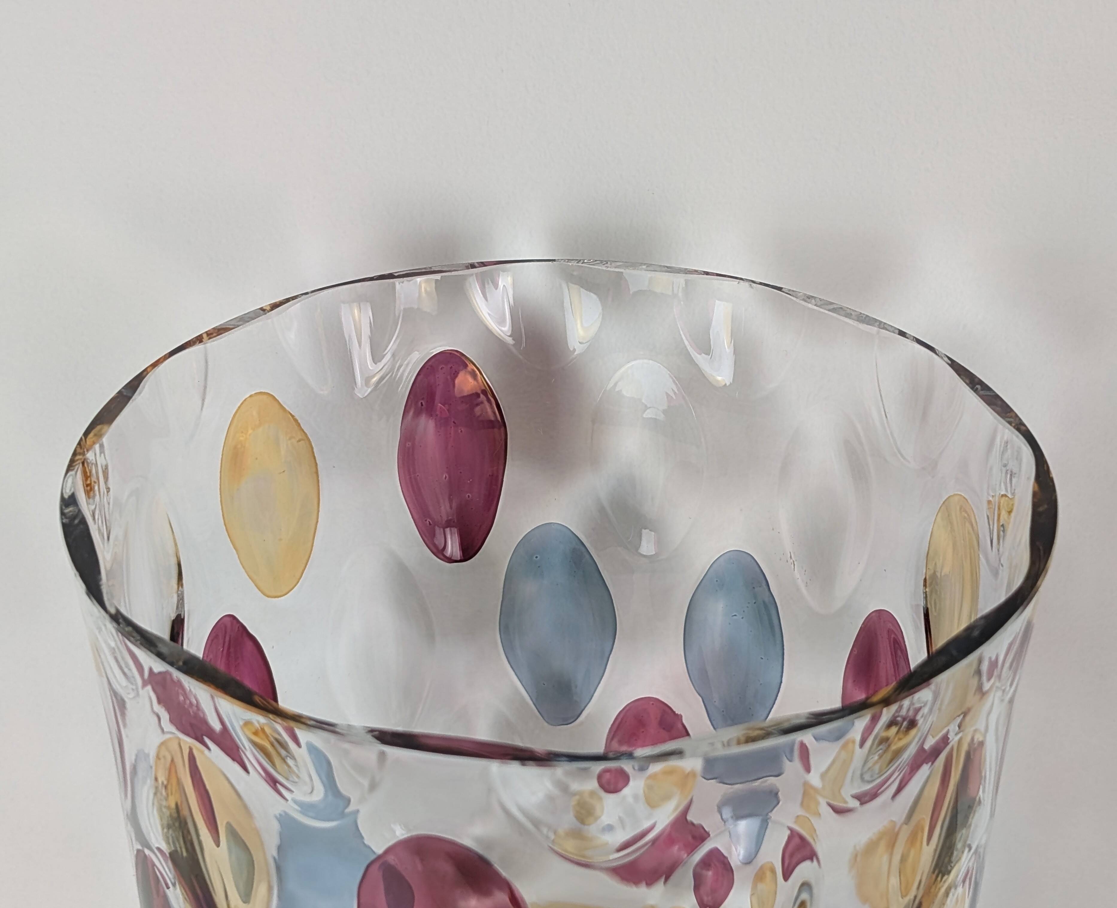 Bohemian crystal vase