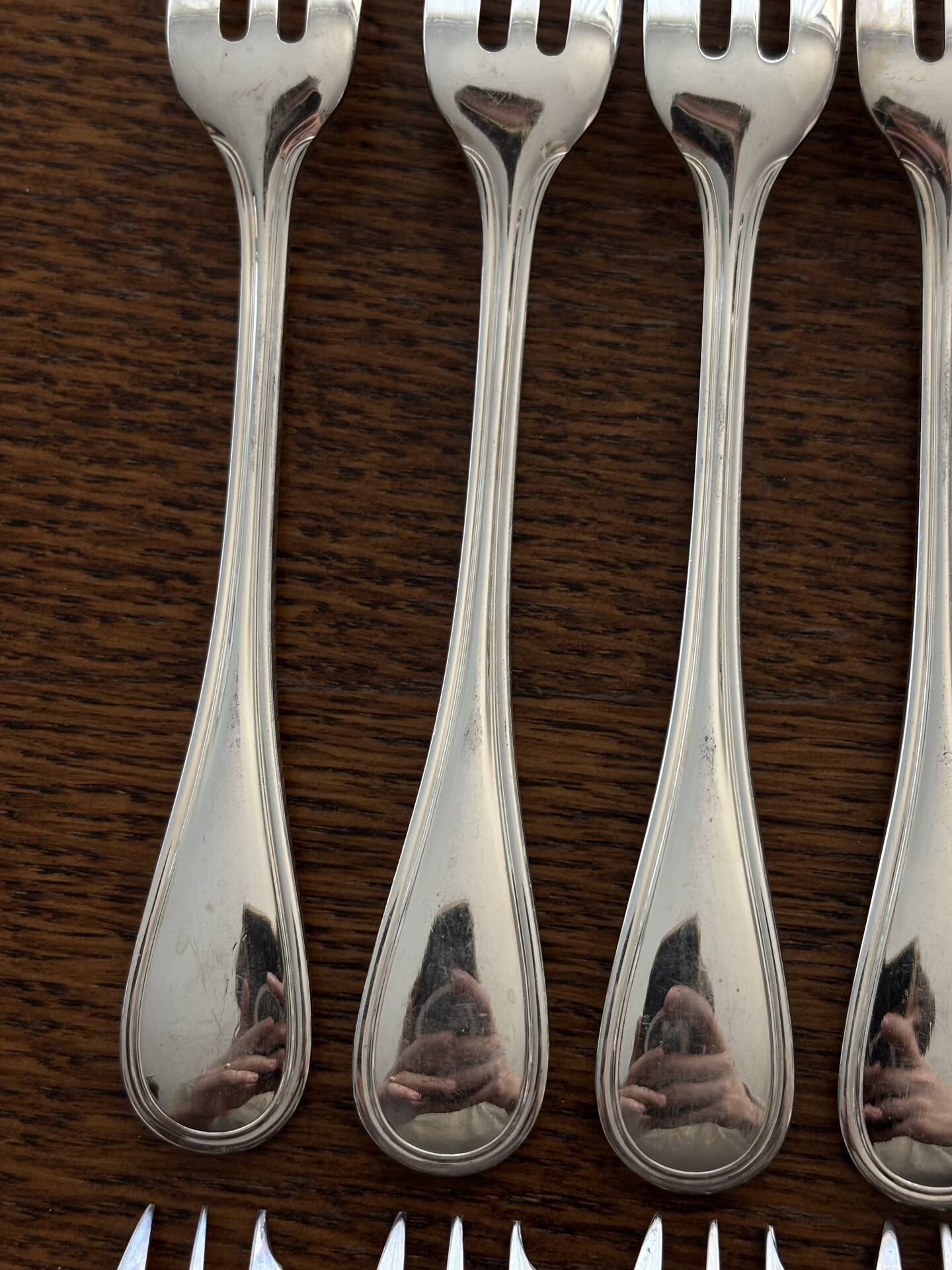 12 Christofle Albi cake forks