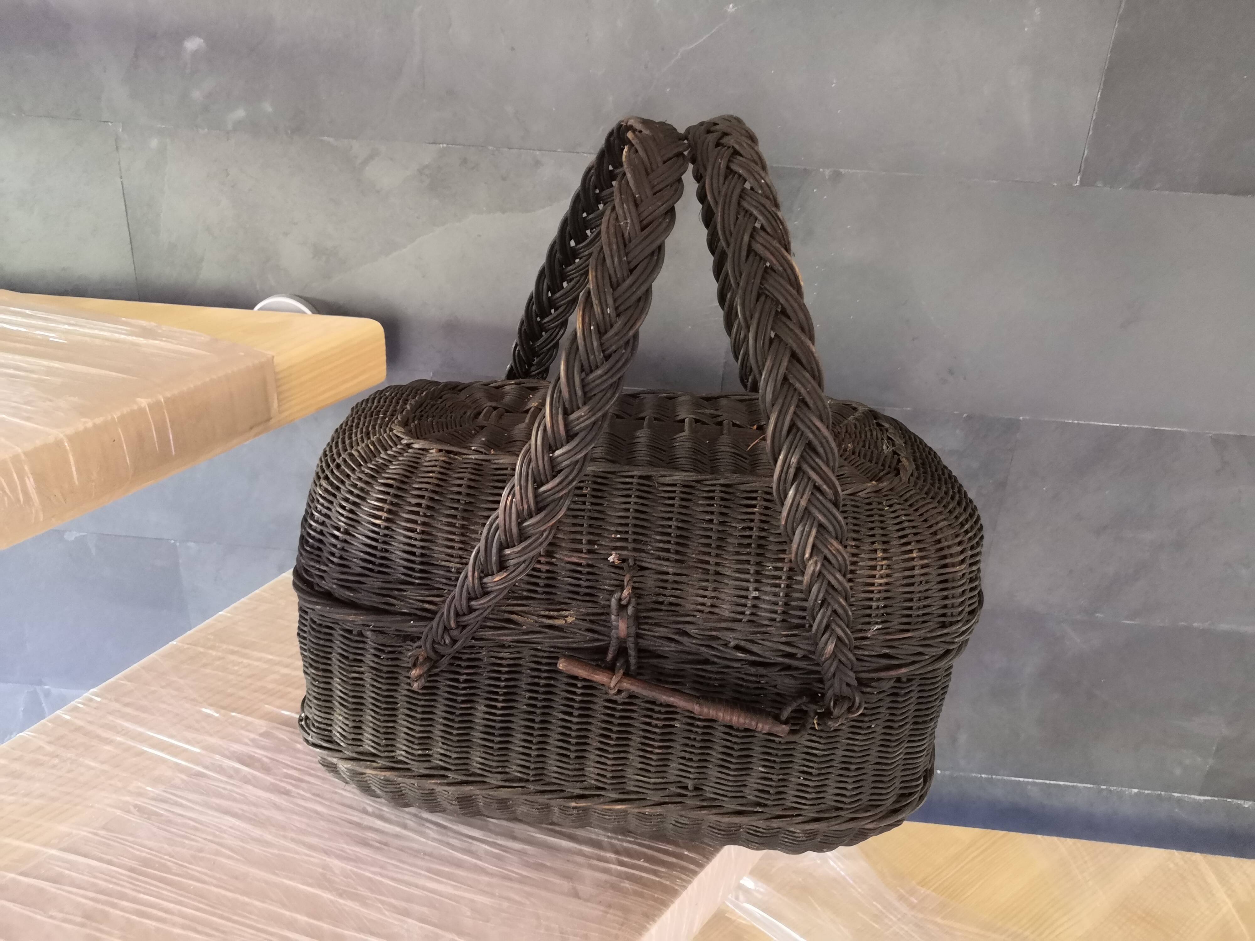 Old basket Osier Early twentieth century