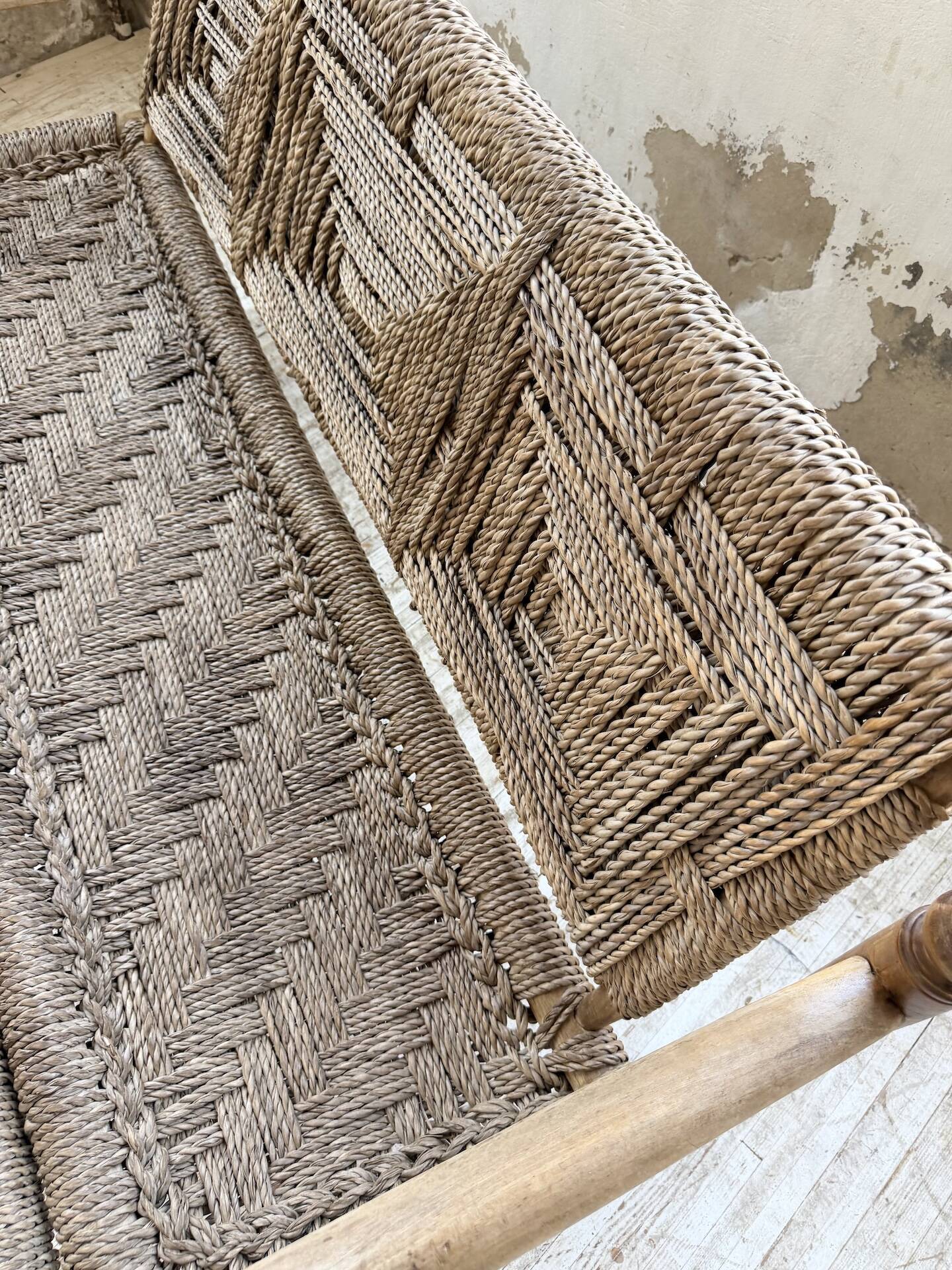 Audoux and Minet cord bench