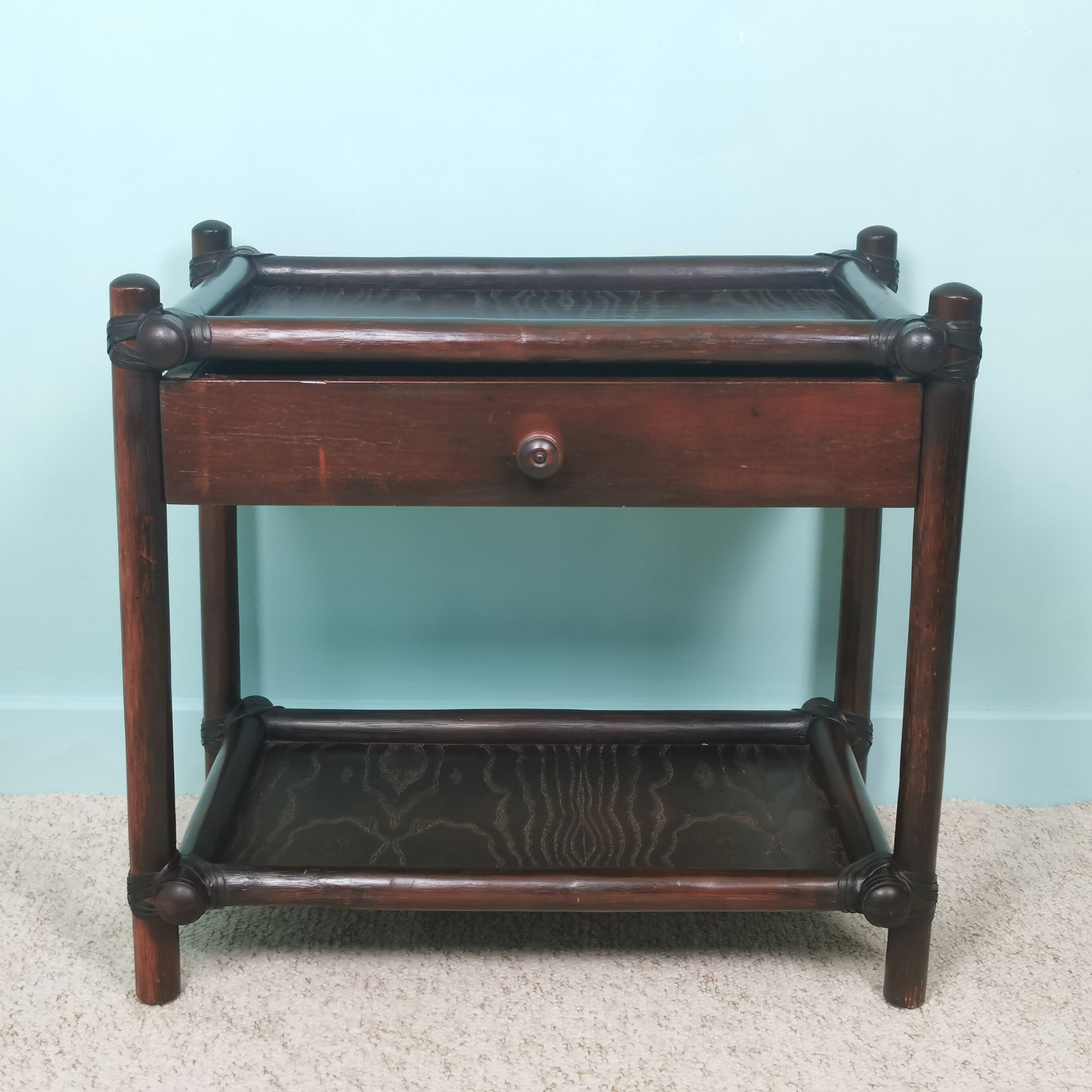 Bamboo bedside table