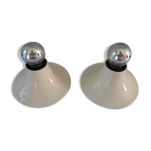 Pair of artemide "Teti" vico Magistretti wall light
