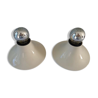 Pair of artemide "Teti" vico Magistretti wall light