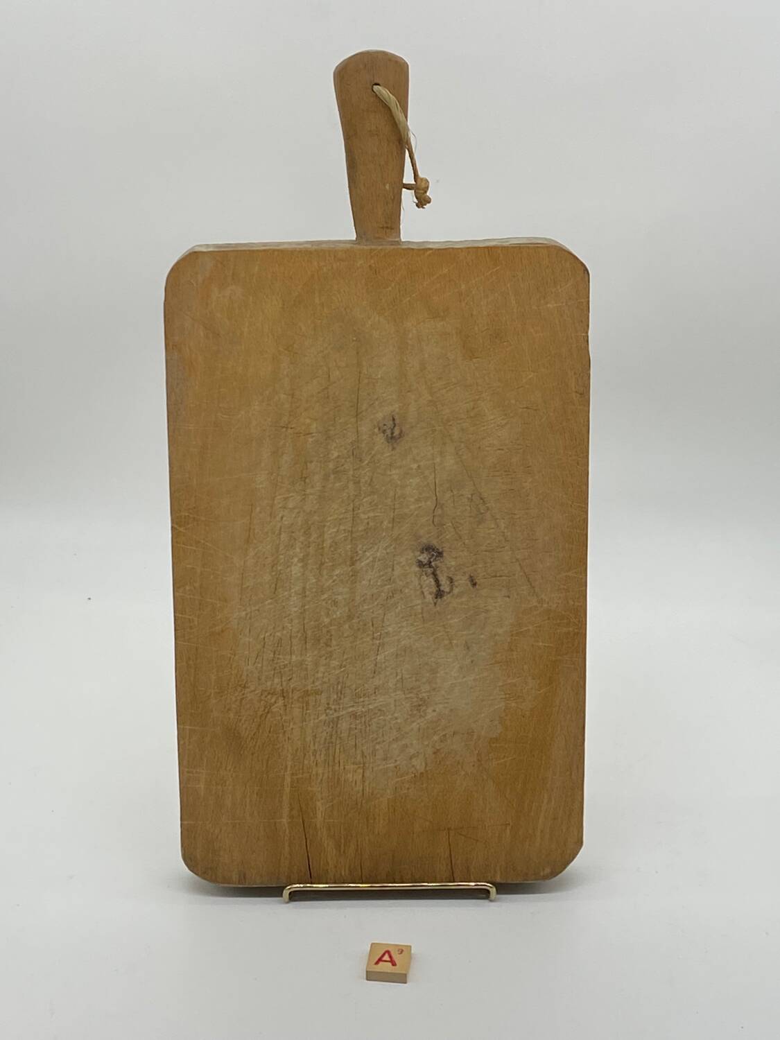 Trio of old cutting boards, butcher block,