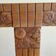 Set of 6 beautiful caned chairs in solid walnut Art Deco style.