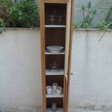 Small oak wardrobe with waxed finish
