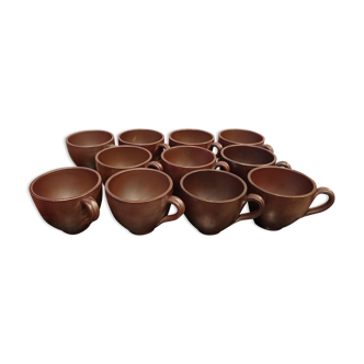 11 bowls of Noron cider from Turgis pottery