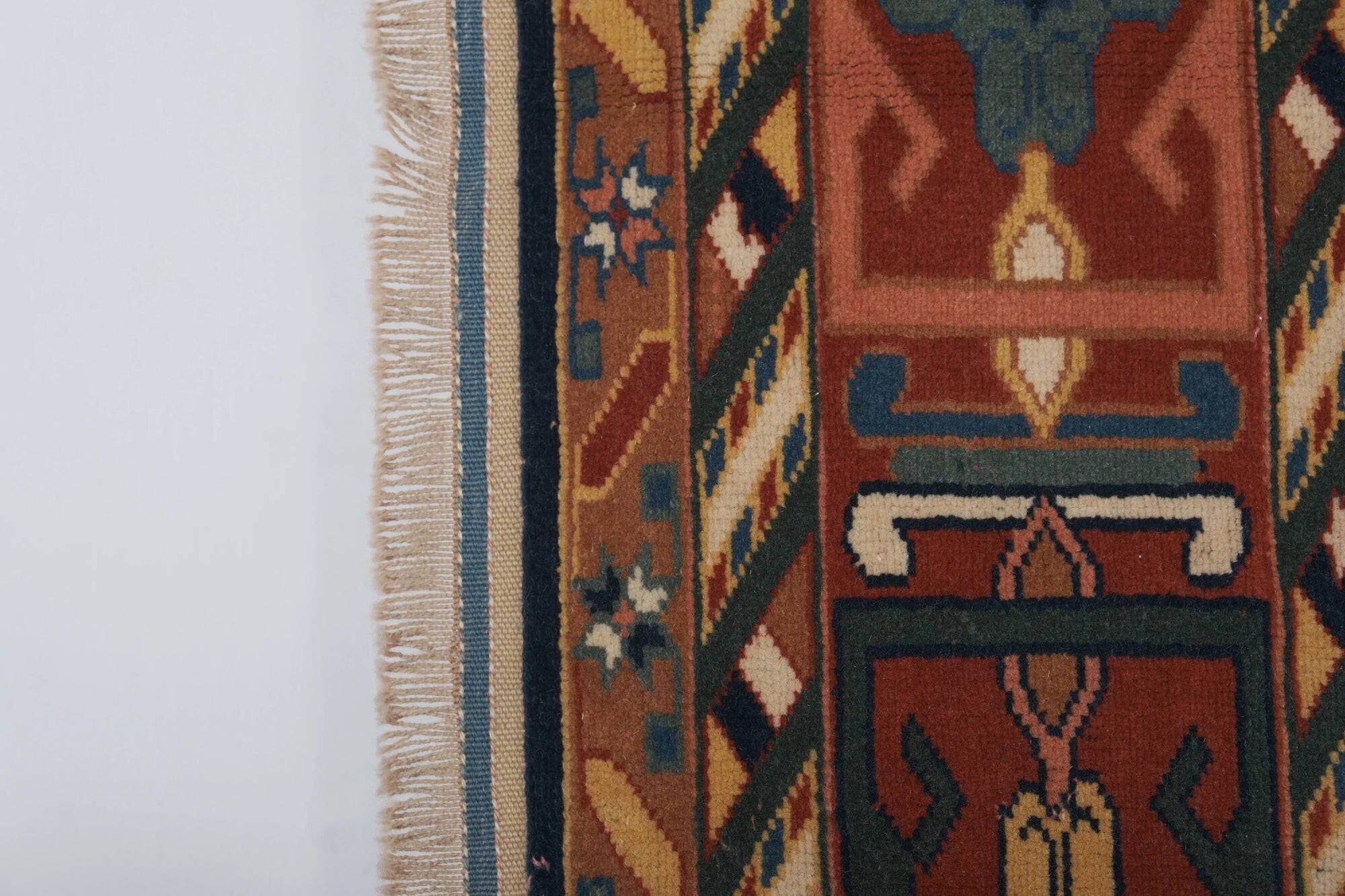 Vintage Turkish rug handmade 186x242 cm