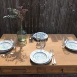 Raw wood farm table