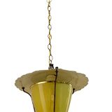 Vintage italian opaline glass lamp, 1950s
