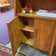 Vintage oak library designed in the 1950s.